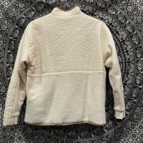 Cream 1/4 zip pull over with adjustable waist - Picture 4 of 4